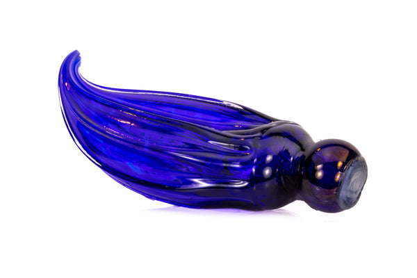 Dale Chihuly Original Cobalt Blue Leaf Individual Hand-Blown Glass Chandelier Component