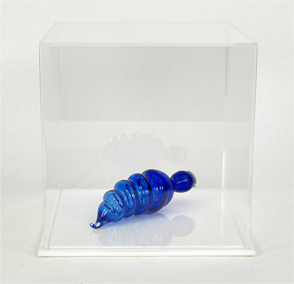 Dale Chihuly Original Cobalt Blue Twist Hand-Blown Glass Chandelier Component