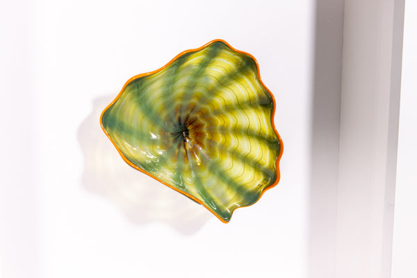Dale Chihuly Lumière Green Wall Mounted Persian Handblown Glass Art Sculpture