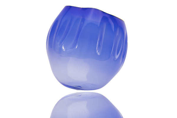 Dale Chihuly Original Paris Blue Basket Set Contemporary Glass Art