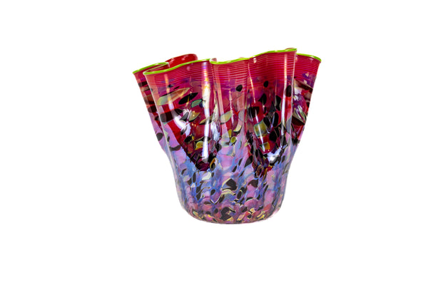 Dale Chihuly Large Signed Portland Press Series Ruby Macchia Hand Blown Glass Art
