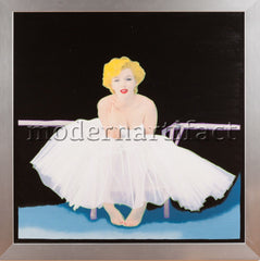 Steve Kaufman, Steve Kaufman Marilyn Monroe Louis Vuitton LV Oil Painting  Purse Bag Trunk (1998)