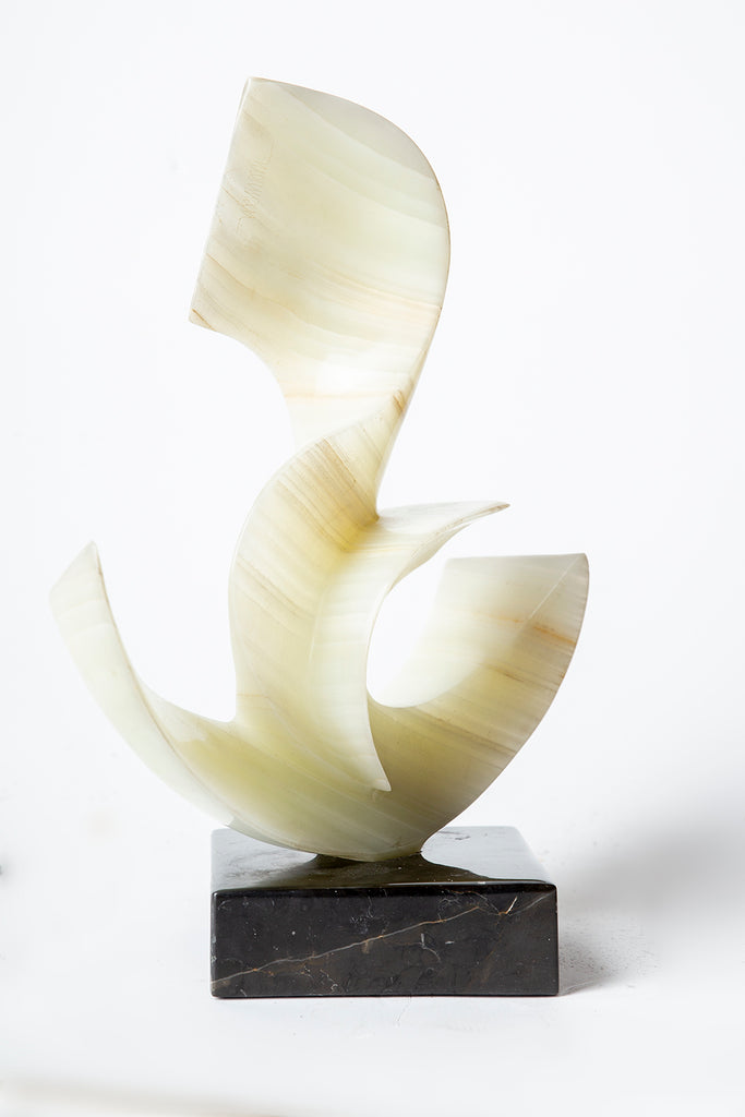 Leonardo Nierman - Rare Onyx Sculpture Anchor Signed 1/1 Sculpture - for  sale