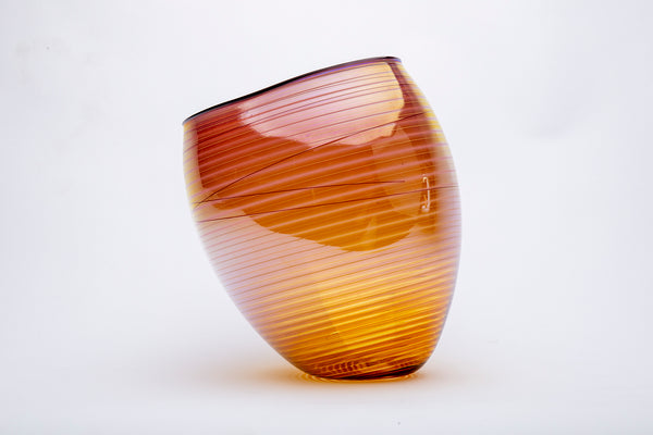Coral Basket Original Glass Contemporary Art 7K appraisal