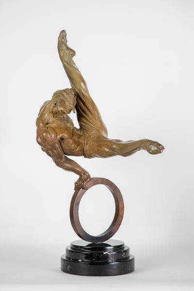 Richard MacDonald Gymnast Flair 1/3 life Fine Art Sculpture Icon, Best offer