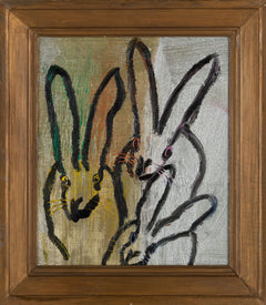 Hunt Slonem 3 Play Bunny Painting Contemporary Art