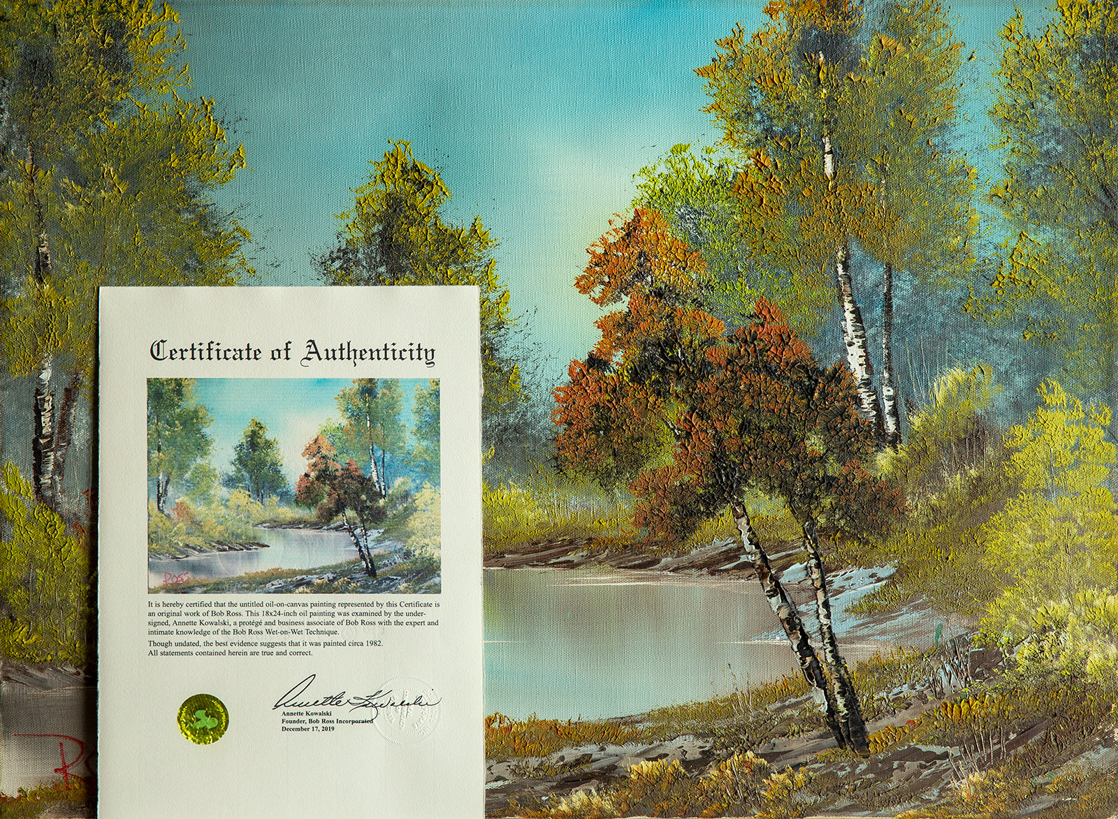 Bob Ross Certificate of Authenticity