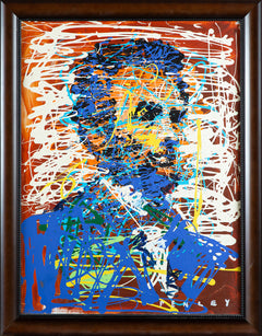 Abraham Lincoln Original Signed Contemporary Art - Acrylic Painting