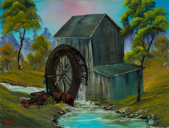 Bob Ross The Old Mill Original Contemporary Art Painting