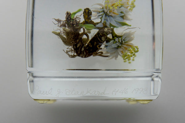 H 46 Botanical Honey Bee w/human form handmade glass