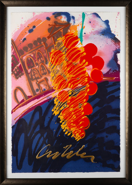 Untitled Serigraph from Chihuly over Venice Handblown Glass Installation Signed Print Contemporary Art
