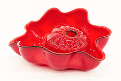 Dale Chihuly Chinese Red Seaform Pair