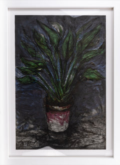 Jim Dine A Well Painted Strelitzia Signed Etching with Hand Coloring Contemporary Art Print