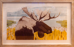 Alex Katz The Moose Signed Color Aquatint Contemporary Art