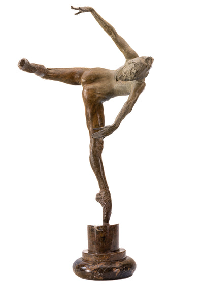 Richard MacDonlad Flight in Attitude 2001 Signed Bronze Sculpture with Original COA