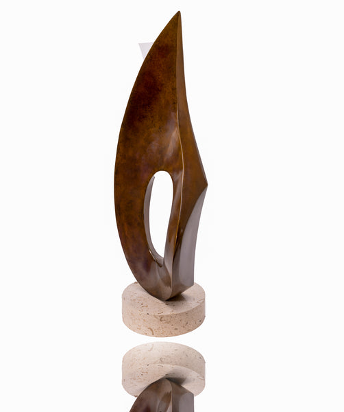 Leonardo Nierman Music Note Bronze Sculpture Signed Contemporary Art