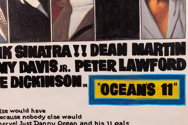 Steve Kaufman Original Oil Painting Canvas Sinatra Martin Sammy Lawford Dickinson Oceans 11